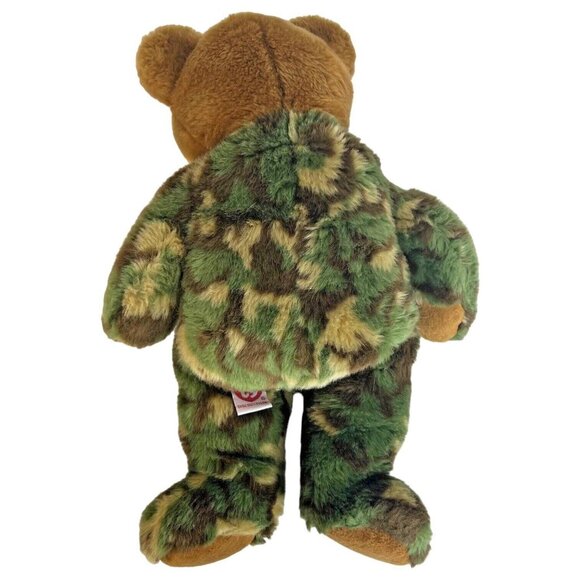 TY Hero the Camouflaged Bear Beanie Buddy US Flag Patriotic Stuffed Animal Toy - Picture 7 of 9